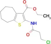 ethyl 2-(3-chloropropanamido)-5,6,7,8-tetrahydro-4H-cyclohepta[b]thiophene-3-carboxylate