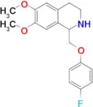 1-[(4-Fluorophenoxy)methyl]-6,7-dimethoxy-1,2,3,4-tetrahydroisoquinoline