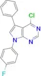 4-Chloro-7-(4-fluoro-phenyl)-5-phenyl-7H-pyrrolo[2,3-d]pyrimidine