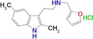 2-(2,5-dimethyl-1H-indol-3-yl)-N-(furan-2-ylmethyl)ethan-1-amine hydrochloride