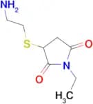 3-((2-aminoethyl)thio)-1-ethylpyrrolidine-2,5-dione