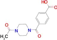 4-[(4-acetylpiperazin-1-yl)carbonyl]benzoic acid