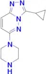 3-cyclopropyl-6-piperazin-1-yl[1,2,4]triazolo[4,3-b]pyridazine