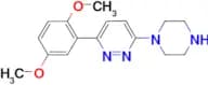 3-(2,5-dimethoxyphenyl)-6-piperazin-1-ylpyridazine