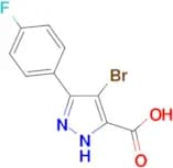 4-bromo-3-(4-fluorophenyl)-1H-pyrazole-5-carboxylic acid