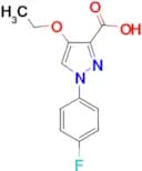 4-ethoxy-1-(4-fluorophenyl)-1H-pyrazole-3-carboxylic acid