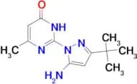 2-(5-Amino-3-tert-butyl-1H-pyrazol-1-yl)-6-methylpyrimidin-4(3H)-one