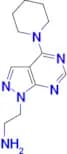 [2-(4-piperidin-1-yl-1H-pyrazolo[3,4-d]pyrimidin-1-yl)ethyl]amine