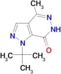 1-tert-butyl-4-methyl-1,6-dihydro-7H-pyrazolo[3,4-d]pyridazin-7-one