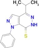 4-isopropyl-1-phenyl-1H-pyrazolo[3,4-d]pyridazine-7-thiol