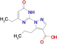 1-(4-ethyl-6-oxo-1,6-dihydropyrimidin-2-yl)-5-propyl-1H-pyrazole-4-carboxylic acid