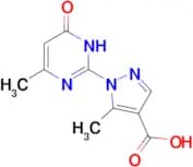 5-methyl-1-(4-methyl-6-oxo-1,6-dihydropyrimidin-2-yl)-1H-pyrazole-4-carboxylic acid
