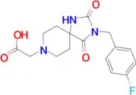 [3-(4-Fluorobenzyl)-2,4-dioxo-1,3,8-triazaspiro[4.5]dec-8-yl]acetic acid