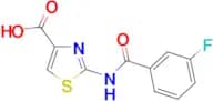 2-[(3-Fluorobenzoyl)amino]-1,3-thiazole-4-carboxylic acid