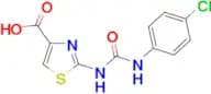 2-({[(4-Chlorophenyl)amino]carbonyl}amino)-1,3-thiazole-4-carboxylic acid