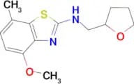 4-methoxy-7-methyl-N-((tetrahydrofuran-2-yl)methyl)benzo[d]thiazol-2-amine