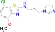 N-(3-(1H-imidazol-1-yl)propyl)-7-chloro-4-methoxybenzo[d]thiazol-2-amine