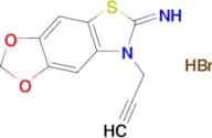 7-(prop-2-yn-1-yl)-[1,3]dioxolo[4′,5′:4,5]benzo[1,2-d]thiazol-6(7H)-imine hydrobromide