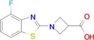 1-(4-fluoro-1,3-benzothiazol-2-yl)azetidine-3-carboxylic acid