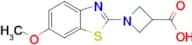 1-(6-methoxy-1,3-benzothiazol-2-yl)azetidine-3-carboxylic acid