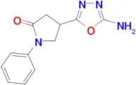 4-(5-amino-1,3,4-oxadiazol-2-yl)-1-phenylpyrrolidin-2-one
