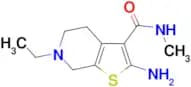 2-amino-6-ethyl-N-methyl-4,5,6,7-tetrahydrothieno[2,3-c]pyridine-3-carboxamide
