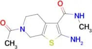 6-acetyl-2-amino-N-methyl-4,5,6,7-tetrahydrothieno[2,3-c]pyridine-3-carboxamide
