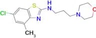 6-chloro-4-methyl-N-(3-morpholinopropyl)benzo[d]thiazol-2-amine