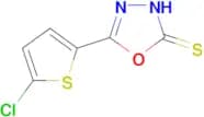5-(5-chloro-2-thienyl)-1,3,4-oxadiazole-2-thiol