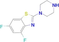 4,6-Difluoro-2-piperazin-1-yl-1,3-benzothiazole