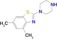 4,6-dimethyl-2-piperazin-1-yl-1,3-benzothiazole