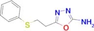 5-[2-(phenylthio)ethyl]-1,3,4-oxadiazol-2-amine