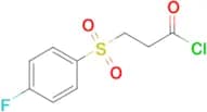 3-((4-fluorophenyl)sulfonyl)propanoyl chloride