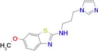 N-[3-(1H-imidazol-1-yl)propyl]-6-methoxy-1,3-benzothiazol-2-amine