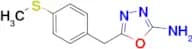 5-[4-(methylthio)benzyl]-1,3,4-oxadiazol-2-amine