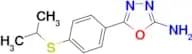 5-[4-(isopropylthio)phenyl]-1,3,4-oxadiazol-2-amine