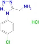 {[1-(4-Chlorophenyl)-1H-tetrazol-5-yl]methyl}amine hydrochloride