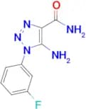 5-Amino-1-(3-fluorophenyl)-1H-1,2,3-triazole-4-carboxamide