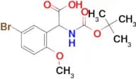 (5-bromo-2-methoxyphenyl)[(tert-butoxycarbonyl)amino]acetic acid