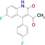 3-acetyl-6-fluoro-4-(4-fluorophenyl)quinolin-2(1H)-one