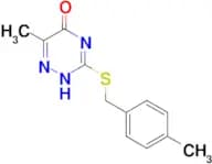 6-Methyl-3-[(4-methylbenzyl)thio]-1,2,4-triazin-5(2H)-one