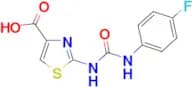 2-({[(4-fluorophenyl)amino]carbonyl}amino)-1,3-thiazole-4-carboxylic acid