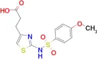 3-(2-{[(4-methoxyphenyl)sulfonyl]amino}-1,3-thiazol-4-yl)propanoic acid