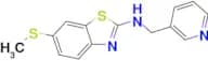 6-(methylthio)-N-(pyridin-3-ylmethyl)-1,3-benzothiazol-2-amine