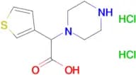 Piperazin-1-yl(thiophen-3-yl)acetic acid dihydrochloride
