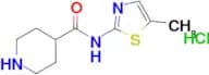 N-(5-methyl-1,3-thiazol-2-yl)piperidine-4-carboxamide hydrochloride