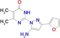 2-[5-amino-3-(2-furyl)-1H-pyrazol-1-yl]-5,6-dimethylpyrimidin-4(3H)-one