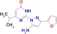 2-[5-amino-3-(2-furyl)-1H-pyrazol-1-yl]-6-isopropylpyrimidin-4(3H)-one