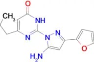 2-[5-amino-3-(2-furyl)-1H-pyrazol-1-yl]-6-propylpyrimidin-4(3H)-one