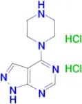 4-(1-Piperazinyl)-1H-pyrazolo[3,4-d]pyrimidine dihydrochloride